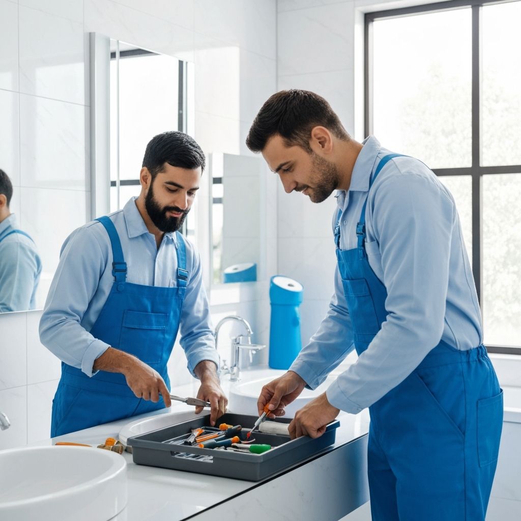 SK Plumbing & Electrical team at work